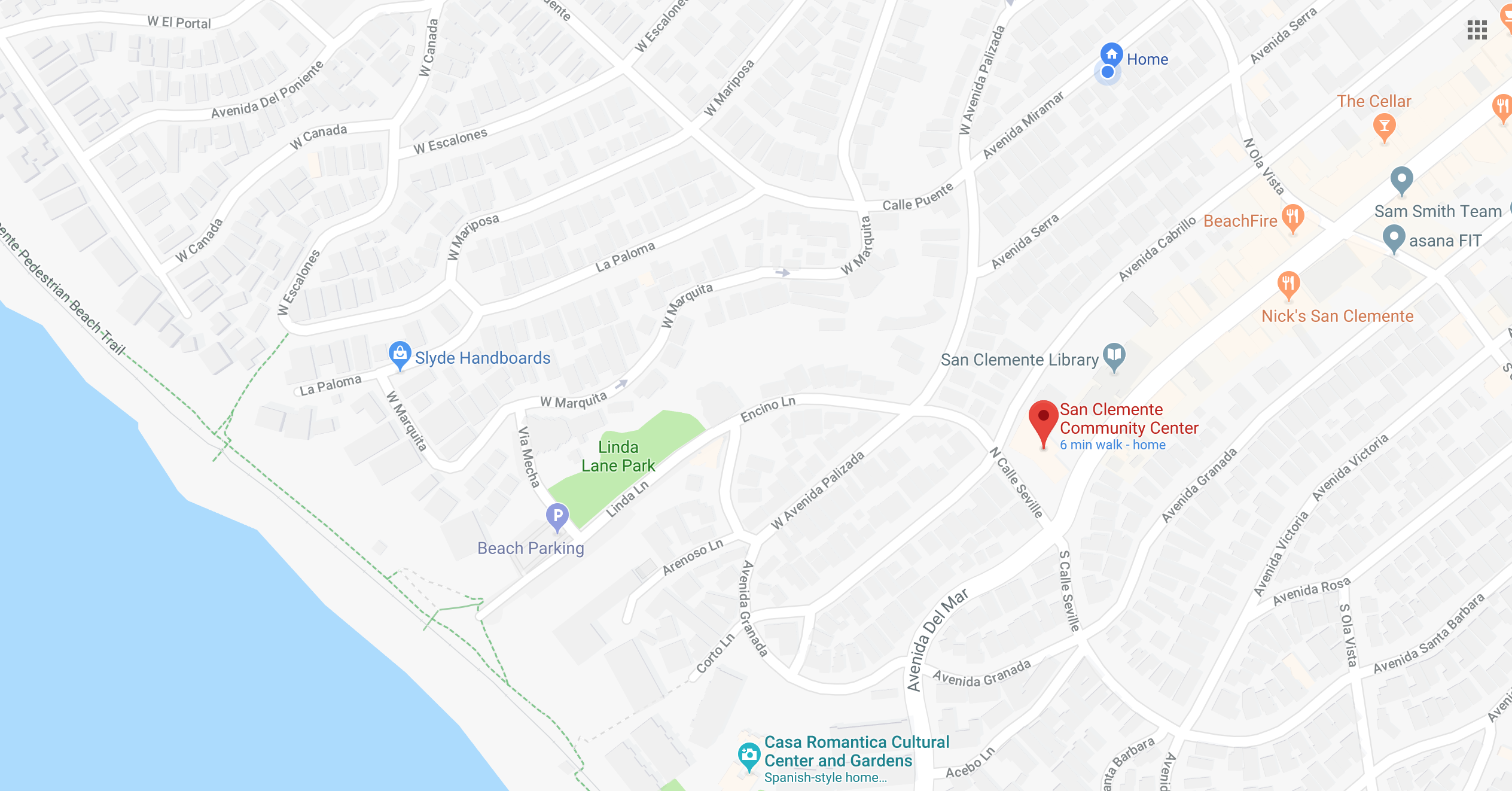 san clemente community center san clemente community center map